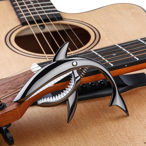 Shark capo folk guitar capo zinc alloy capo caop capo color box velvet bag packaging