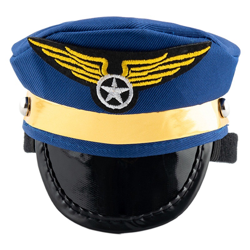 Children's Sailor Hat, Captain's Hat, Embroidered Logo, Small Top Hat, Halloween Party Costume Hat, Police Hat, Multiple Sizes