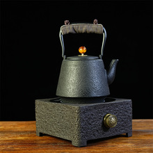 复古简约围炉煮茶铸铁壶烧水泡茶壶家用户外铁艺壶茶具电陶炉套装