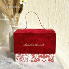 新しいベルトスーツケース Xiaohongshu 同じスタイルのお土産 Moshanghuakai フレンチライト高級結婚式の花嫁介添人のお土産