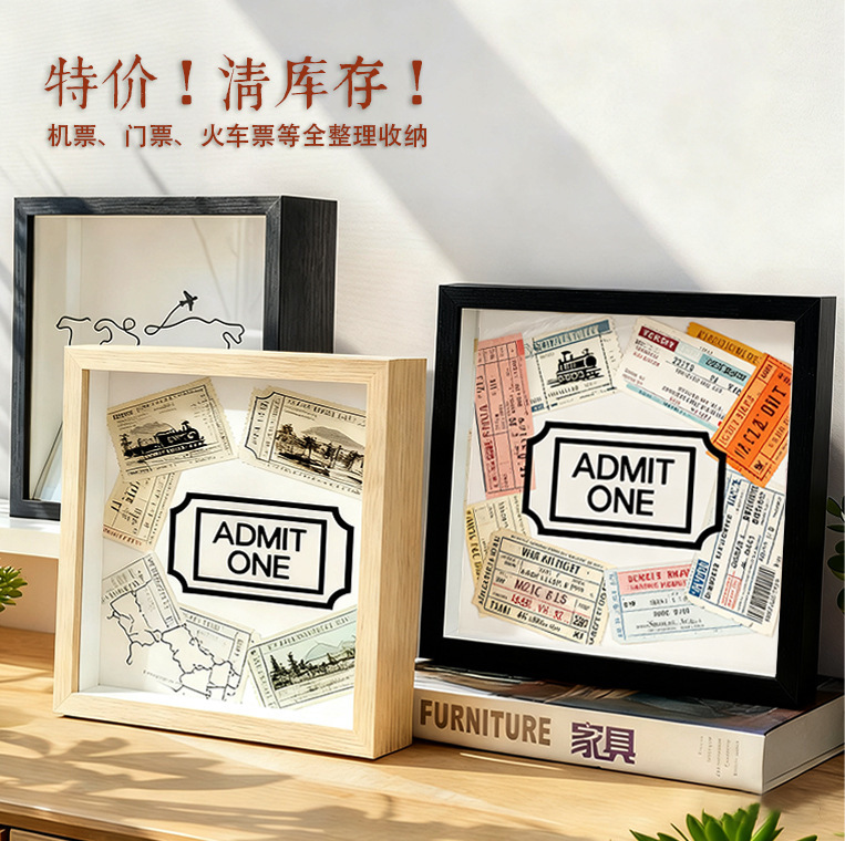Cross-Border Special Price Letter-Shaped Money-Saving Photo Frame Concert Tickets Train Tickets Airline Ticket Storage May Day Travel Commemorative Photo Frame Cross-Border Special Price Letter-Shaped Money-Saving Photo Frame Concert Tickets Train Tickets Airline Ticket Storage May Day Travel Commemorative Photo Frame