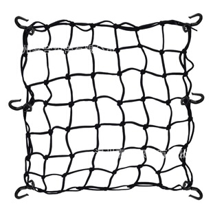 Cross-border direct supply net color 15x15inch motorcycle net fuel tank net latex elastic net 4MM plastic hook