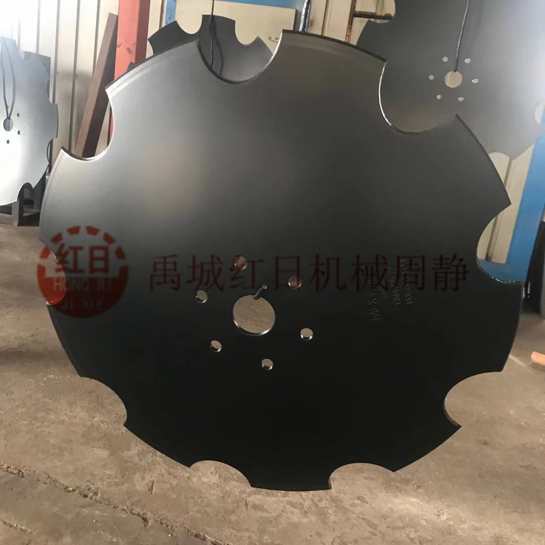 俄罗斯款缺口耙片  农机配件圆盘犁犁片   锰钢硼钢波纹耙片