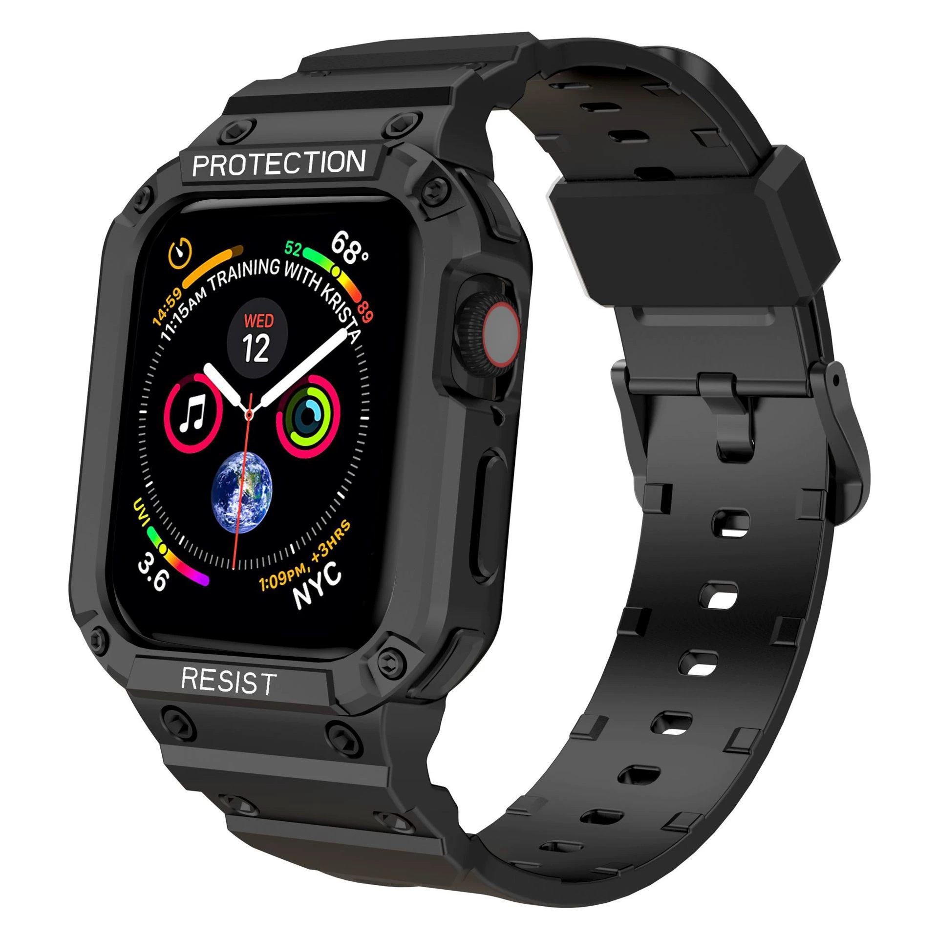 Подходит для Apple Watch Series 9/8/3/4/5/6/7/SE ремешок из TPU