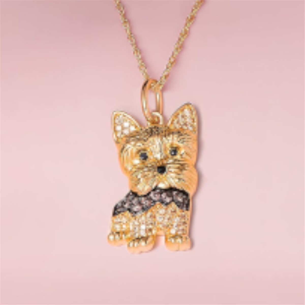 Zinc Alloy Pendant Material Pendant Necklace Classification Cute Dog Zinc Alloy Cable Chain Pendant Necklaces Wholesale