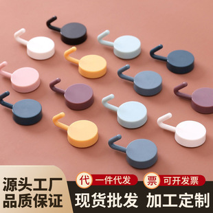 Nordic Round Small Hook Creative Adhesive Hook Strong Adhesive Seamless Hook Plastic Paste Hook Hanger on the Wall