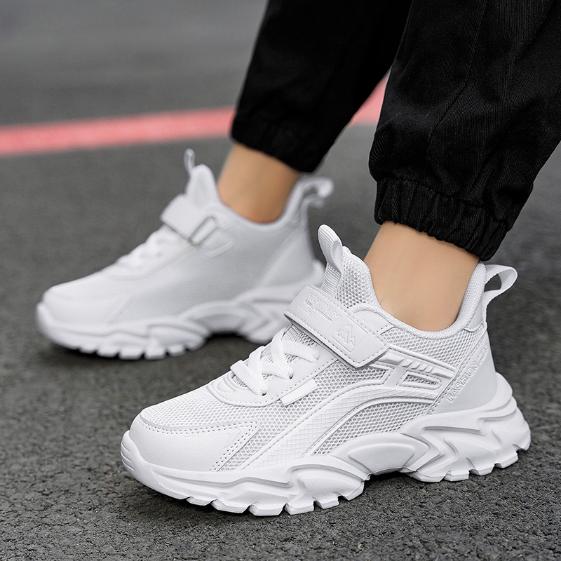 Zapatillas Blancas de Malla para Niños de Malla y MD Transpirable y Antideslizante para Uso Escolar image 4