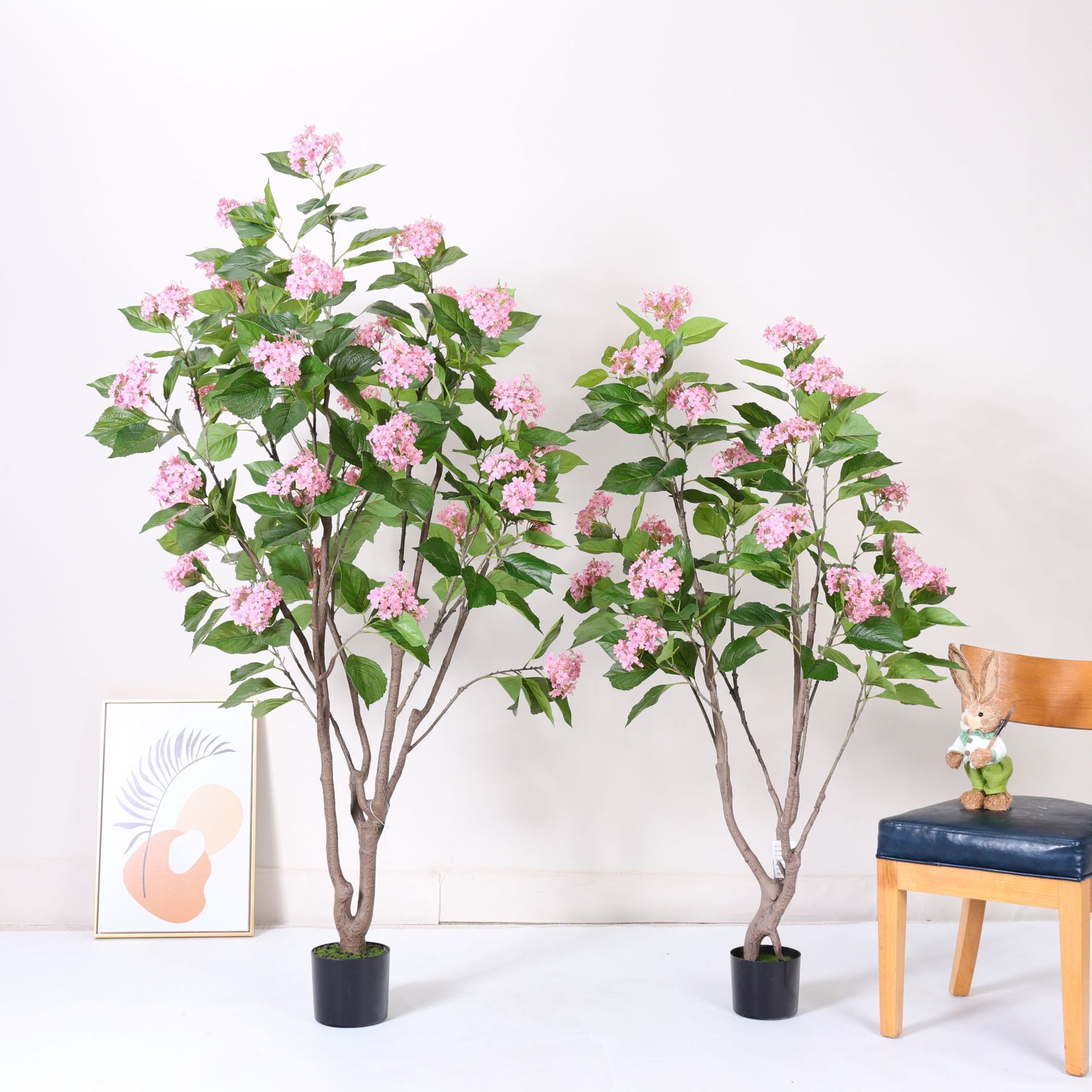 Planta artificial nórdica grande para sala de estar, árbol de simulación decorativo tipo banano viajero en maceta