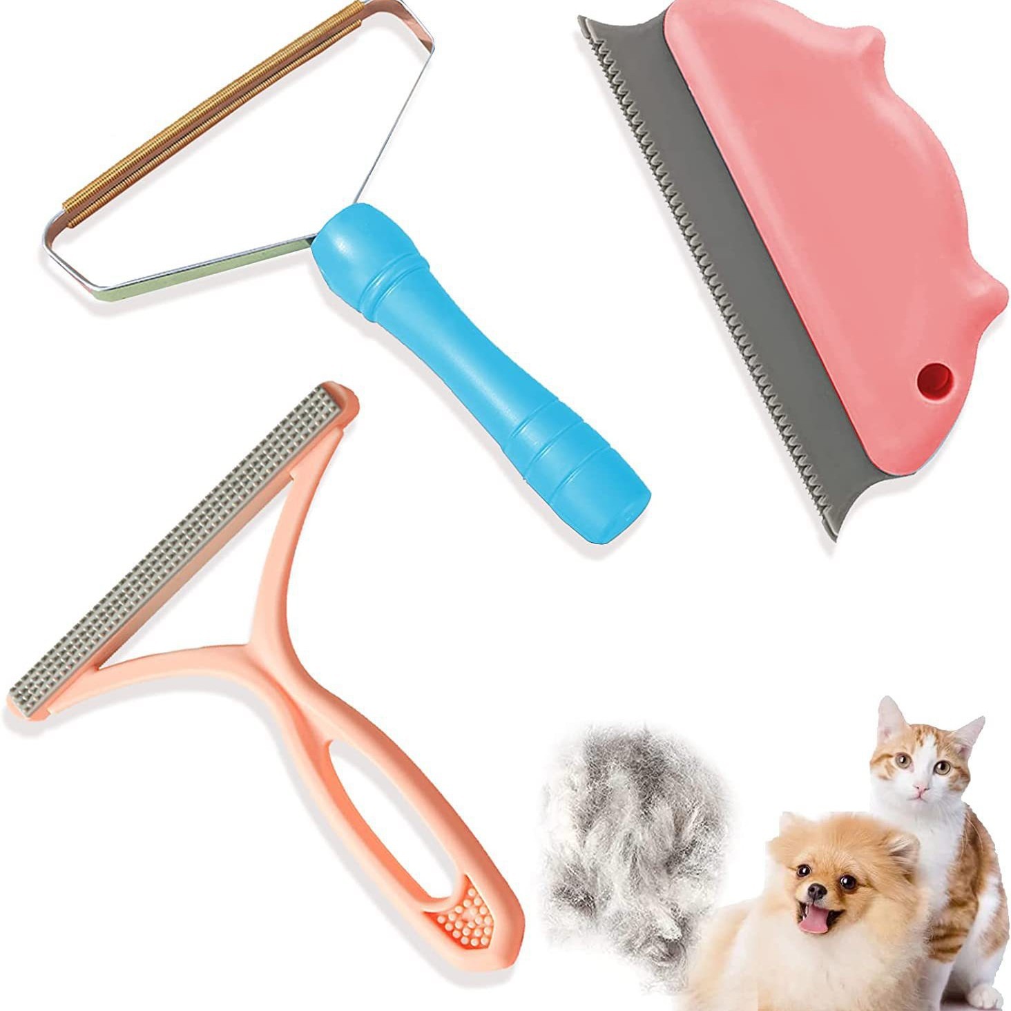 Cepillo de depilación multifuncional depilación de mascotas raspador de pelo de perro depilación de pelo de alfombra cepillo de pelo pegajoso