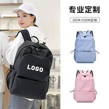 跨境专供初高中大学生书包印Logo旅行双肩包大容量笔记本电脑包