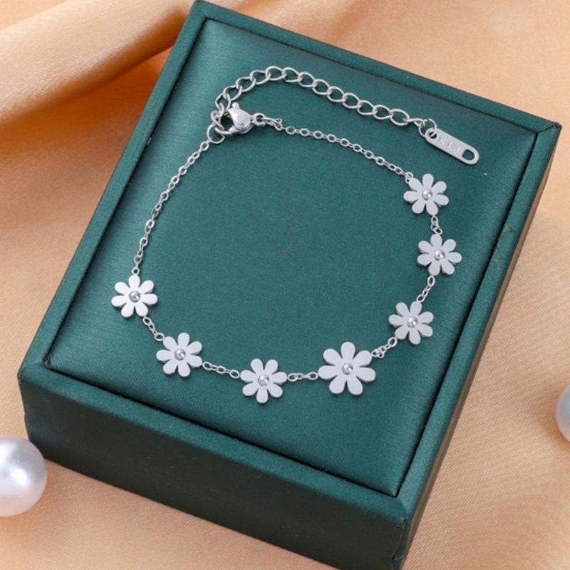 Corea del Sur Dongdaemun moda pulsera de acero de titanio nicho mujer diseño de acero inoxidable sensación de alta calidad joyas de pulsera transfronteriza universal