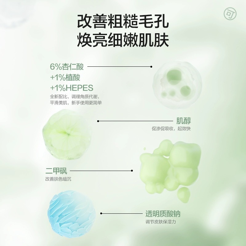 6%杏仁酸焕肤精华果酸祛痘控油果酸去闭口粉刺黑头精华液定制加工|undefined