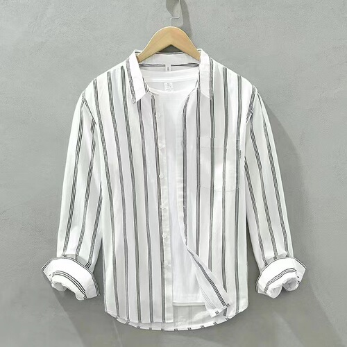 Japanese art graffiti long-sleeved shirt, men's casual loose, all-matching trendy, personalized coat, high-end top for men