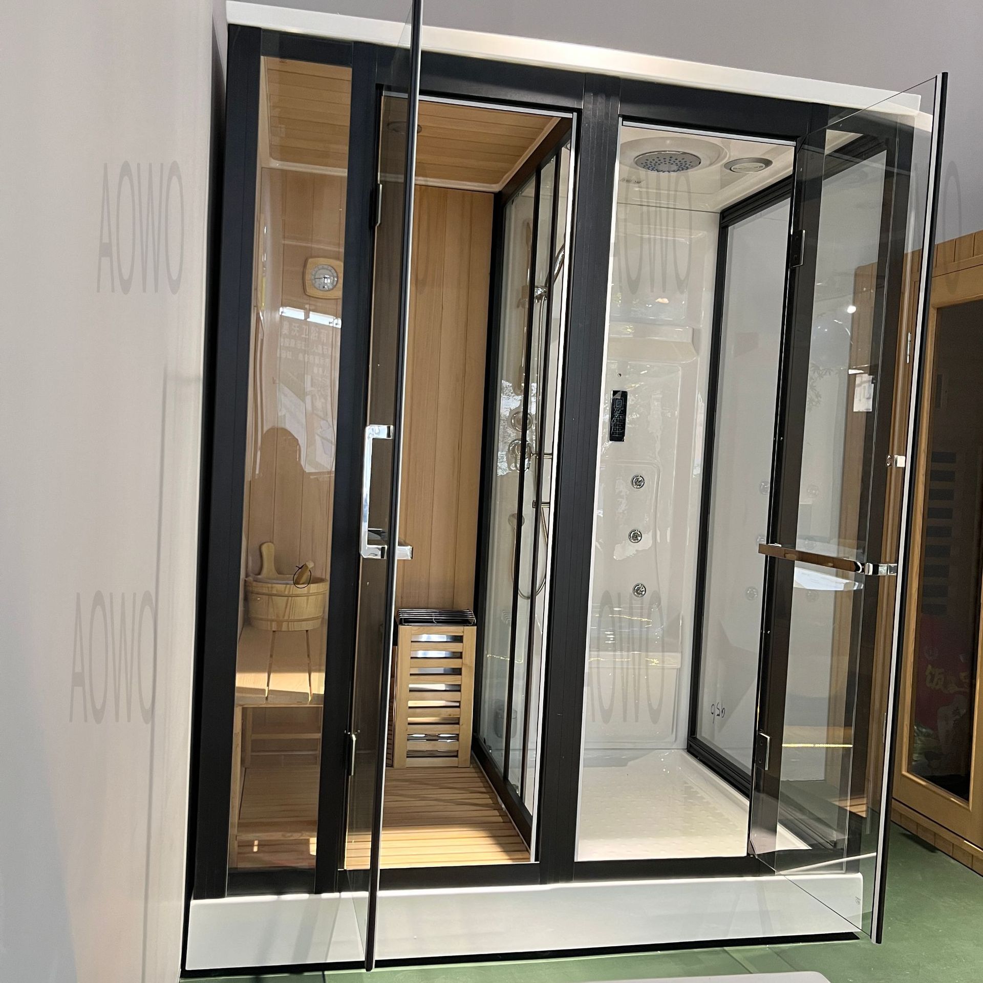 sala de vapor húmedo y seco separación húmeda sala de ducha de vapor integral sauna sala de vapor húmedo sala de vapor húmedo sauna