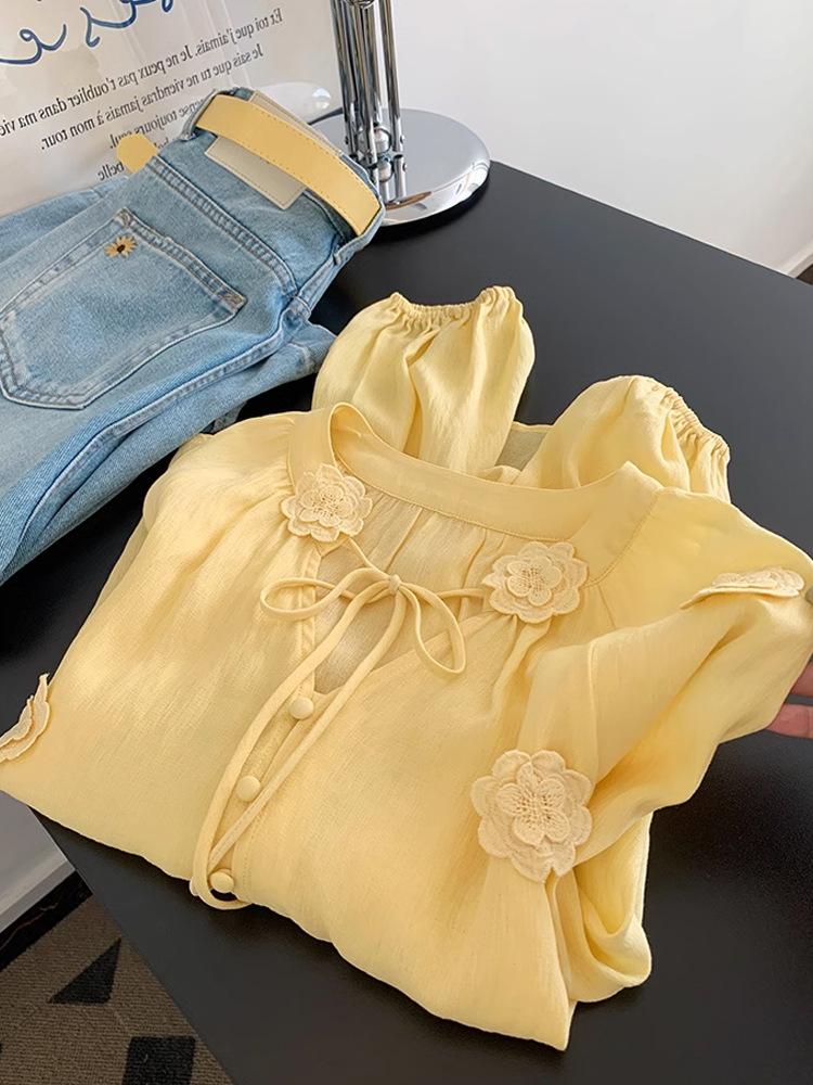 Yellow design shirt