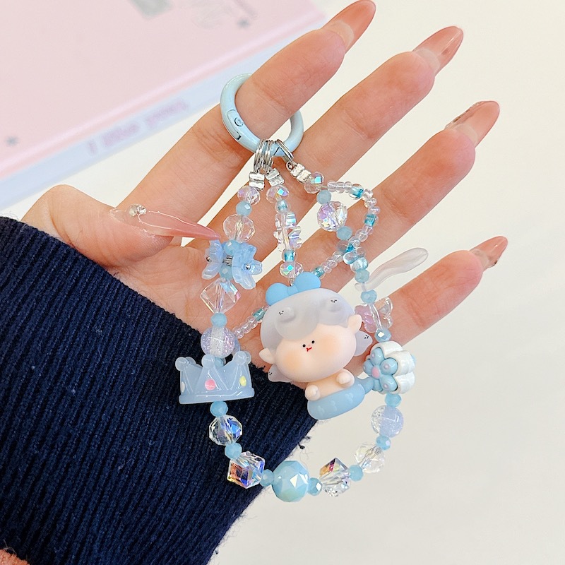 Genuine Lilith linda pintura al óleo estrella nueva aleación cristal resina linda cadena de teléfono móvil bolso colgante de teléfono móvil