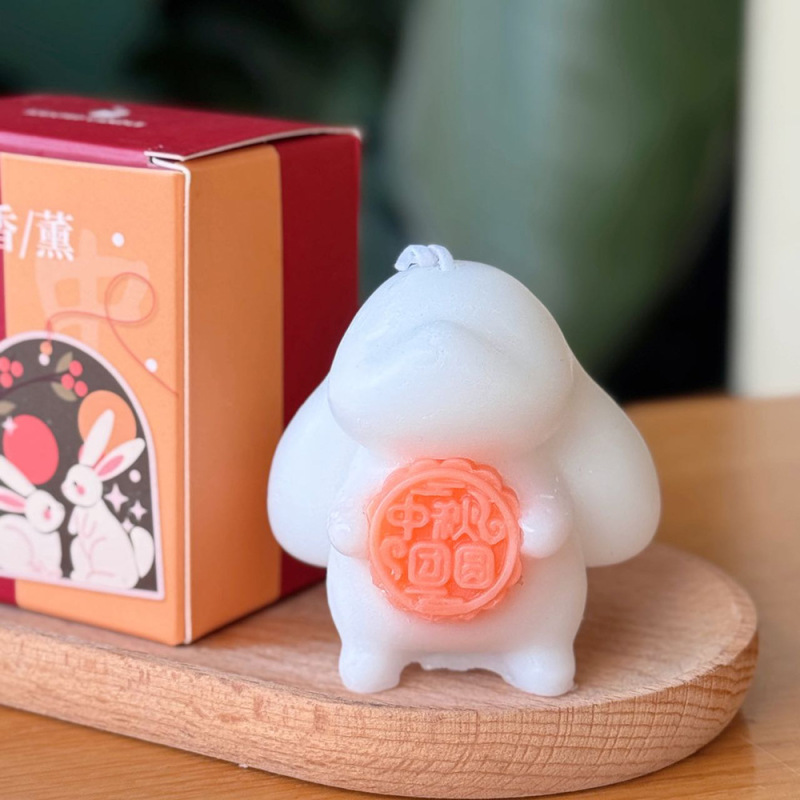 批发香薰蜡烛 室内摆件伴手礼盒创意立体兔子家用香氛无烟香薰|undefined