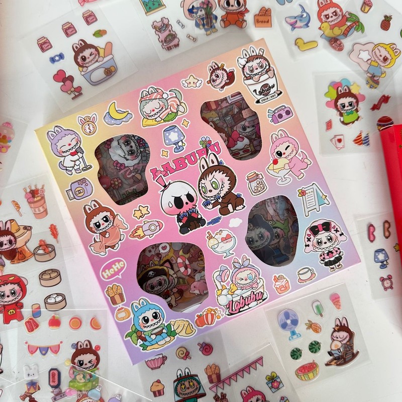 かわいい漫画ステッカーセット 100 非繰り返し文房具ステッカークリエイティブ児童学生 DIY ハンドブック素材|undefined