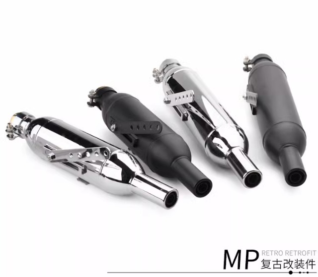 Motorcycle Exhaust Pipe Modification K3 K4 Retro Tail Harley Cruise Prince Ranger 38/40/43/45MM