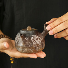 紫砂手工壶创意呆萌小怪兽茶壶家用泡茶单壶功夫茶桌摆件茶器