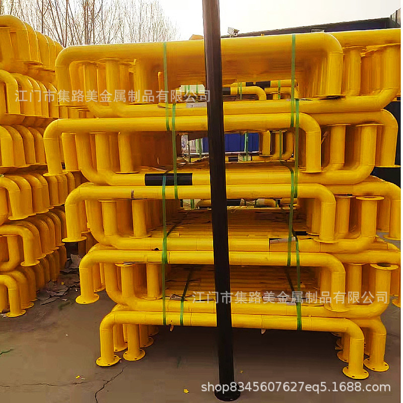 厂家钢管定位器 龙门挡车器 M型道路隔离栏U型防撞护栏现货防溜车