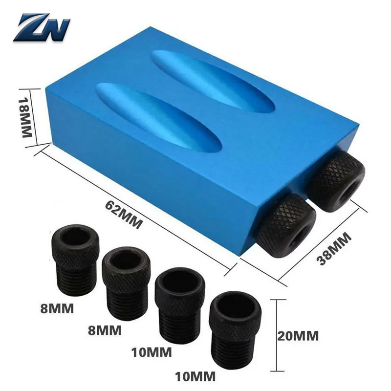 Localizador de agujero oblicuo 15 grados de ángulo M6-M8-M10 carpintería localizador de agujero oblicuo localizador de punzonado de metal taladro de tres puntos