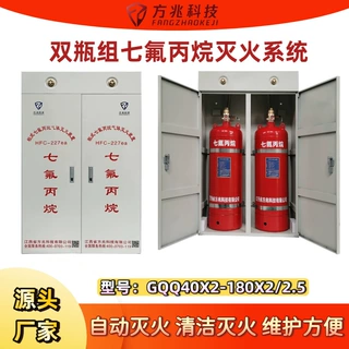 机房双柜式七氟丙烷灭火装置洁净气体无管网消防设备源头厂家发货