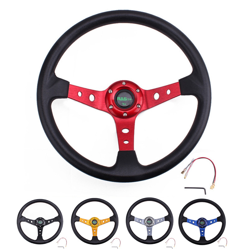 RASTPCar Modification Accessories Steering Wheel PURacing Steering Wheel Competitive Game Kart Steering Wheel
