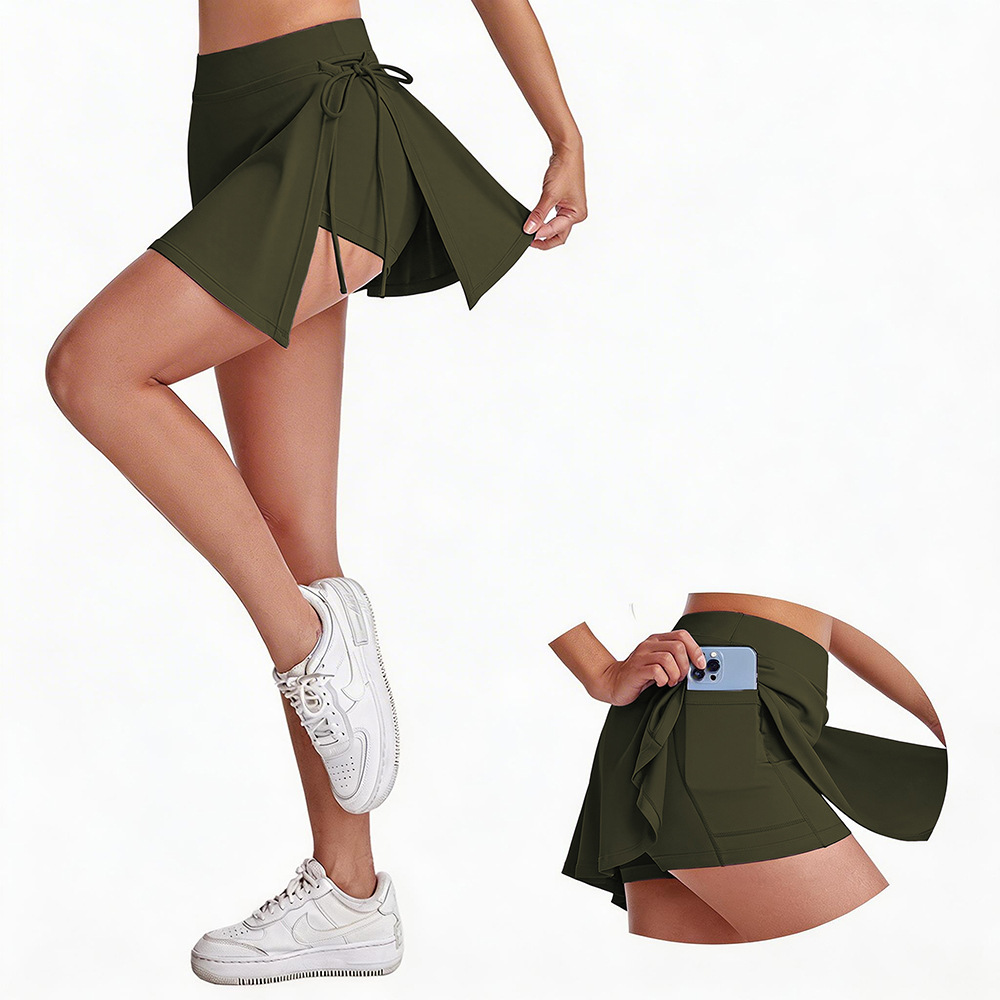 Chân váy W262 màu xanh quân đội / S