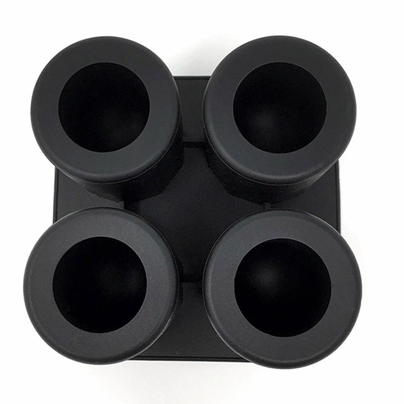 Taza de hielo de whisky taza de silicona creativa molde de hielo casero con cubierta cuadrada fácil de desmoldear rejilla de hielo de silicona en stock