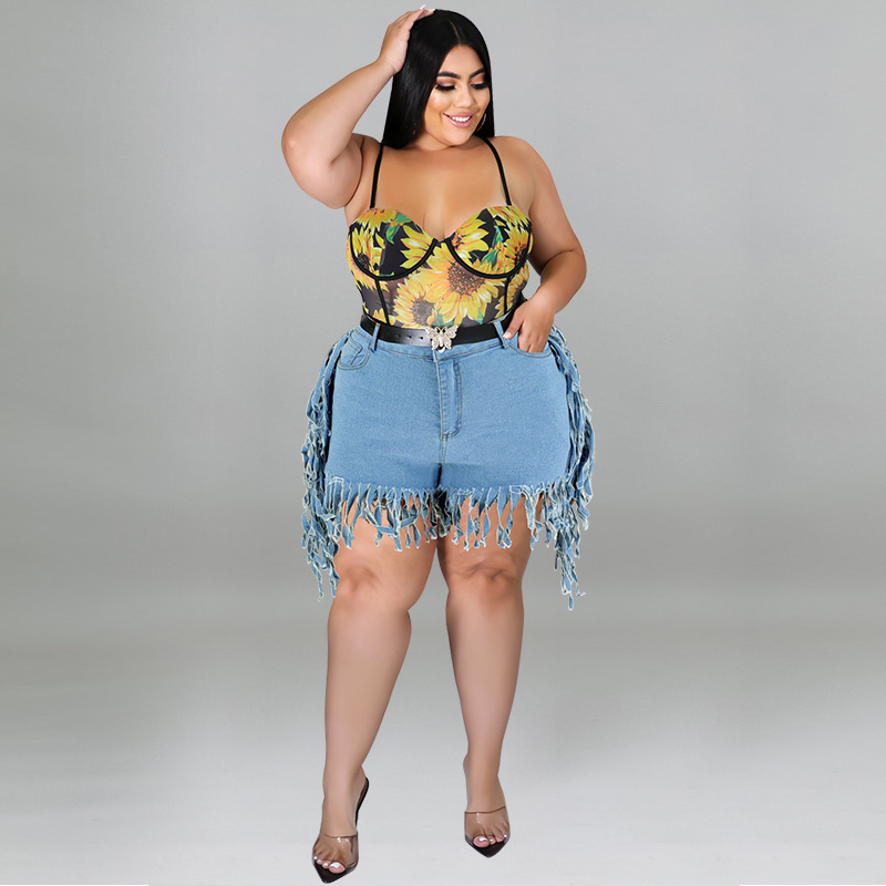 Women's Clothing Women's Sexy Tassel Denim Shorts Style Fashion For Formal & Casual For Women Sexy Tassel Denim Shorts_ecoleips.com