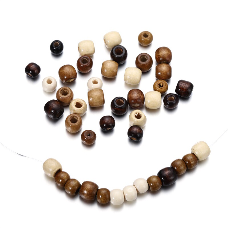 Maple Wood Loose Beads, Dyed Large-Hole Solid Wood Beads, DIY Beads for Bracelets and Necklaces, Wholesale Wood Beads in Bulk Maple Wood Loose Beads, Dyed Large-Hole Solid Wood Beads, DIY Beads for Bracelets and Necklaces, Wholesale Wood Beads in Bulk