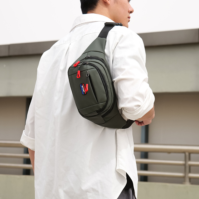 Transfronterizo nuevo bolso de la cintura de los hombres de negocios multifuncional cajero bolsa de mensajero de gran capacidad de deportes al aire libre montañismo corriendo bolsa de la cintura