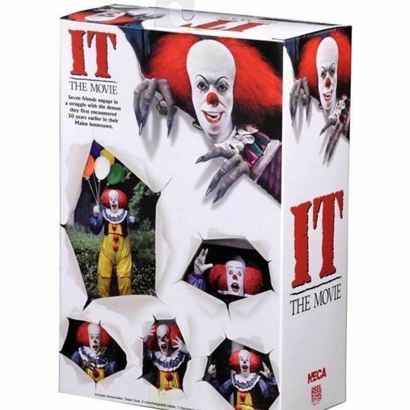 Neca Clown It 1990 Old Version 7inch Action Figure Model Doll Toy Boxed