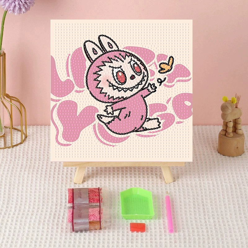 Алмазная вышивка (canvas) Genshin Impact DIY, 20×20 / 30×30, деревянная внутренняя рама и набор инструментов