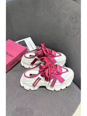 BAHONGLY Women's 2023 Summer Thick Heel Increase Outer Wear Half Slipper Casual Low Heel Sandals for Petite Feet