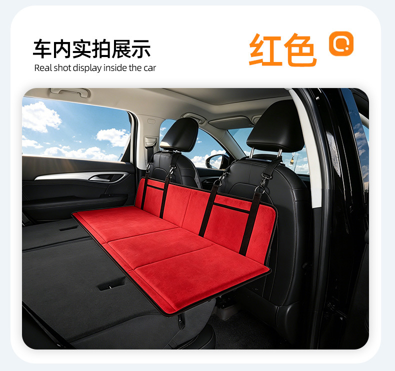 Car Rear Seat Suv Camping Bed Extension Board Foldable Thick Travel Mattress Rear Seat Sleeping Pad for Sleeping