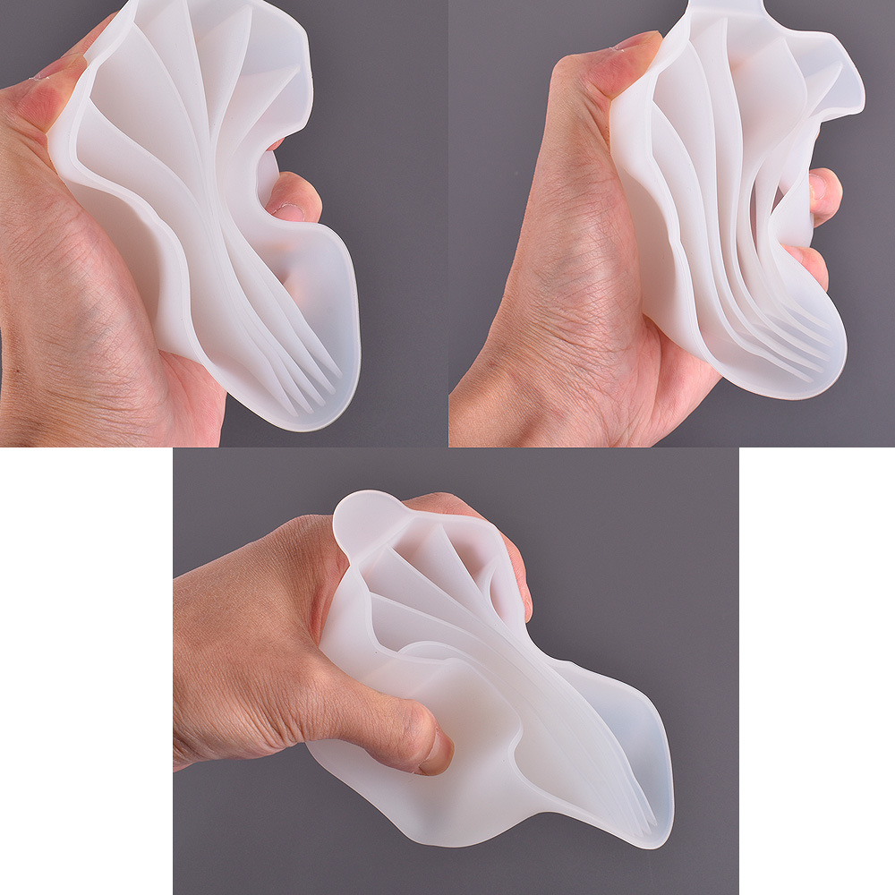 Mono DIY cristal epoxi molde de silicona multi-rejilla paleta de silicona taza de derivación taza rejilla de color taza en stock al por mayor