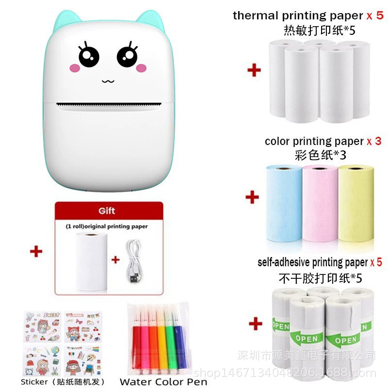 Mini impresora portátil C9, impresión térmica, fotos y apuntes, ideal para estudiantes, fábrica transfronteriza