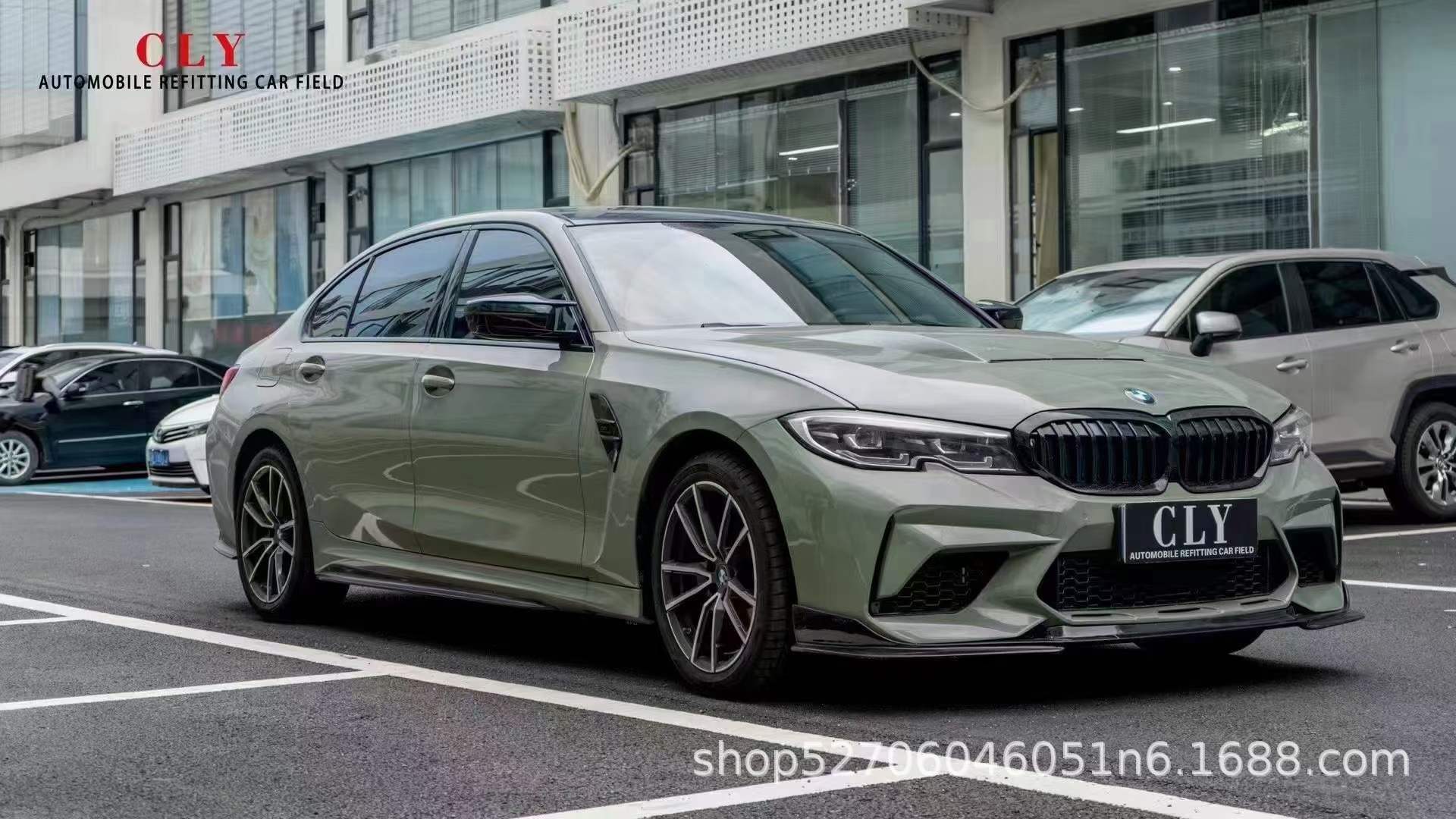 Suitable for BMW 20-22 3 Series G20/G28 modification and upgrade M3C front bumper front lip fender cover rear lip