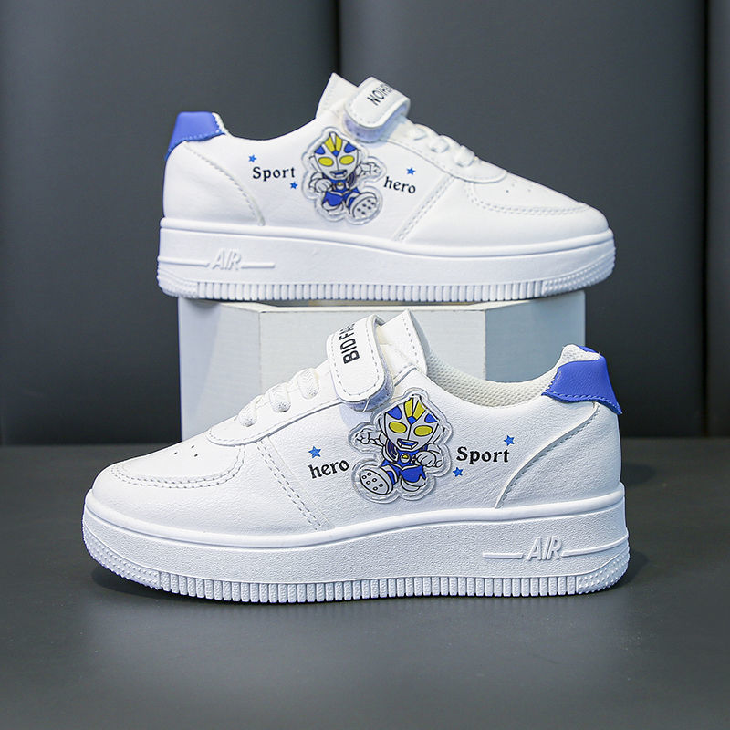 Zapatos blancos para niños 2025, zapatos casuales para estudiantes, zapatos deportivos transpirables de suela blanda para niños, zapatos casuales para niñas, marea