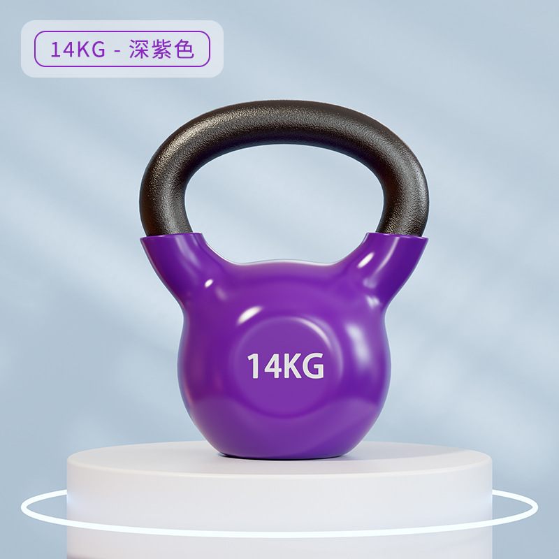 Pot de hierro fundido sólido profesional damas de acondicionamiento físico doméstico pequeño volumen de 6 kg de inmersión de plástico pot de moldeo de tipo duro