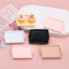 新品多色双耳盘子创意手工diy奶油胶树脂配饰小配件饰品材料批发