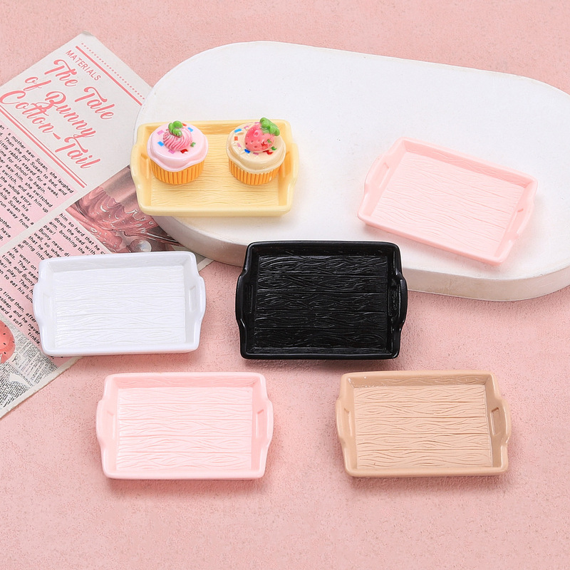 新品多色双耳盘子创意手工diy奶油胶树脂配饰小配件饰品材料批发|undefined