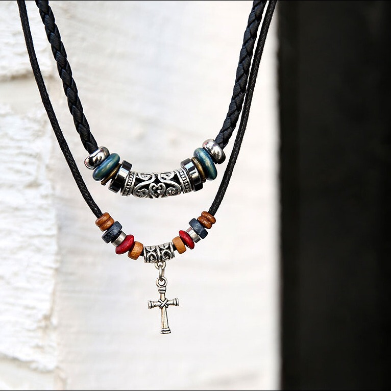 New manufacturers anchor necklace men's student retro trendy pendant clavicle chain Japanese Korean couple jewelry gift