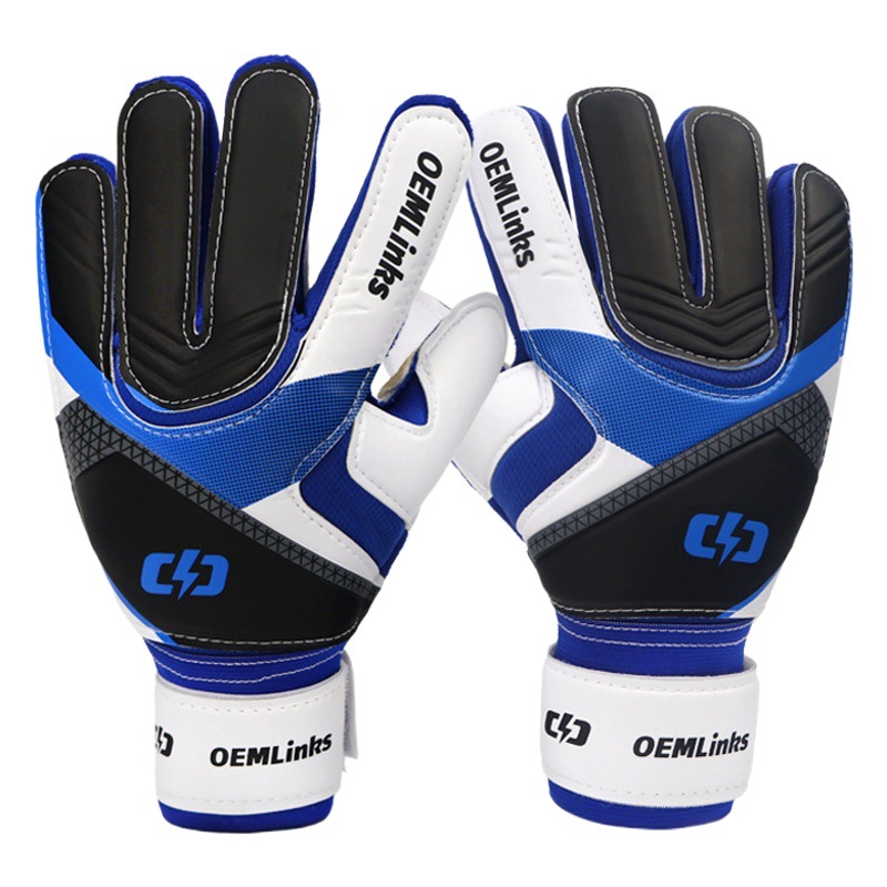 Soccer Goalkeeper Gloves Latex Professional Belt Finger Guard Goalkeeper Gloves Youth Club Non-slip Wear-resistant Protectors