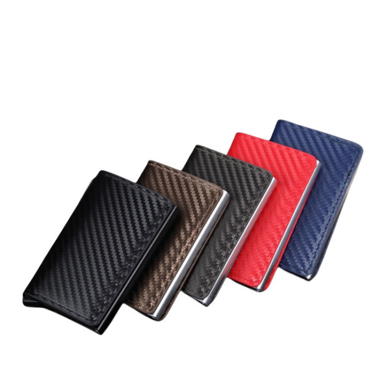 Cartera con Bloqueo RFID para Hombre, Tarjetero para Identificación y Tarjetas de Crédito