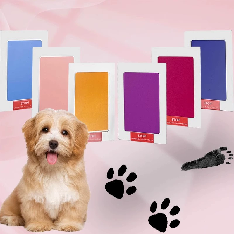 Рамка для отпечатков лап животных (собак, кошек), креативный сувенир, без смывания, для создания памятных фотографий