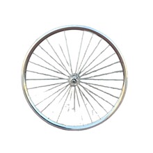 700C死飞自行车铝合金轮组 死飞复古竞速轮组场地轮组银色活飞