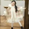 Children's style pink coffee double compartment